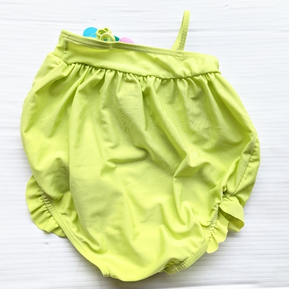 KOALA BABY neon green swimsuit 3-6 months - Picture 2 of 5